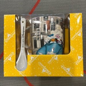 Ceramic Micky mouse & Donald Duck mug with spoon (BNIB)